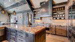 High-end interior finishes in kitchen